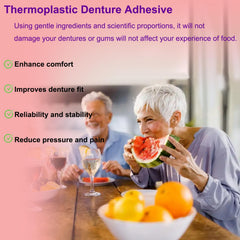 Zinc-free non-toxic formula of denture adhesive