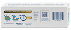 Premium packaging of Denttach Gold denture adhesive (2.4 oz)
