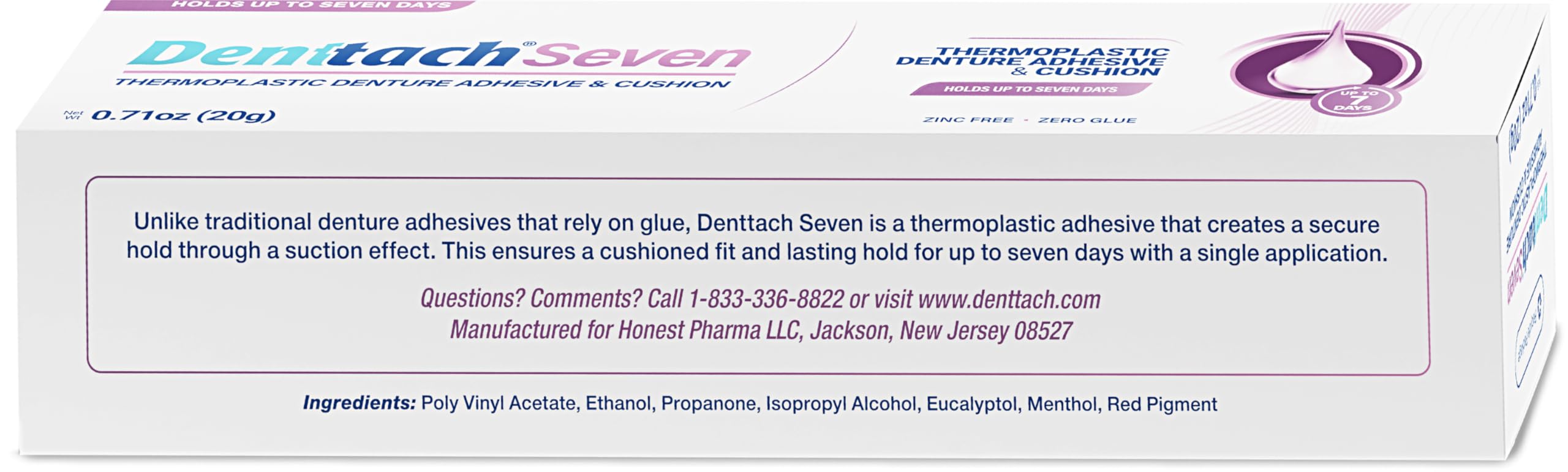 Pack of 3 Denttach denture adhesives