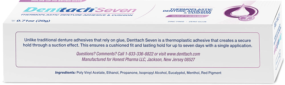 Pack of 3 Denttach denture adhesives