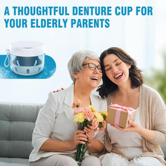 Denture cleaning kit gift set with tools and mirror