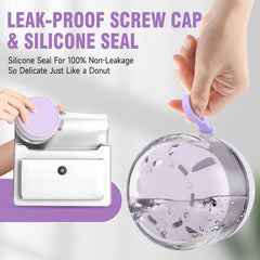 Magnetic hidden mirror attached to the denture case