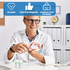 Two denture brushes included in the kit