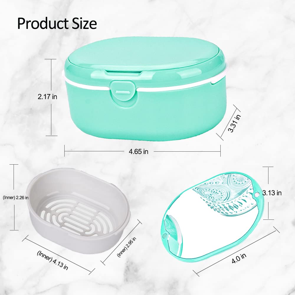 Package includes denture case, chew stick, denture extractor, and toothbrush
