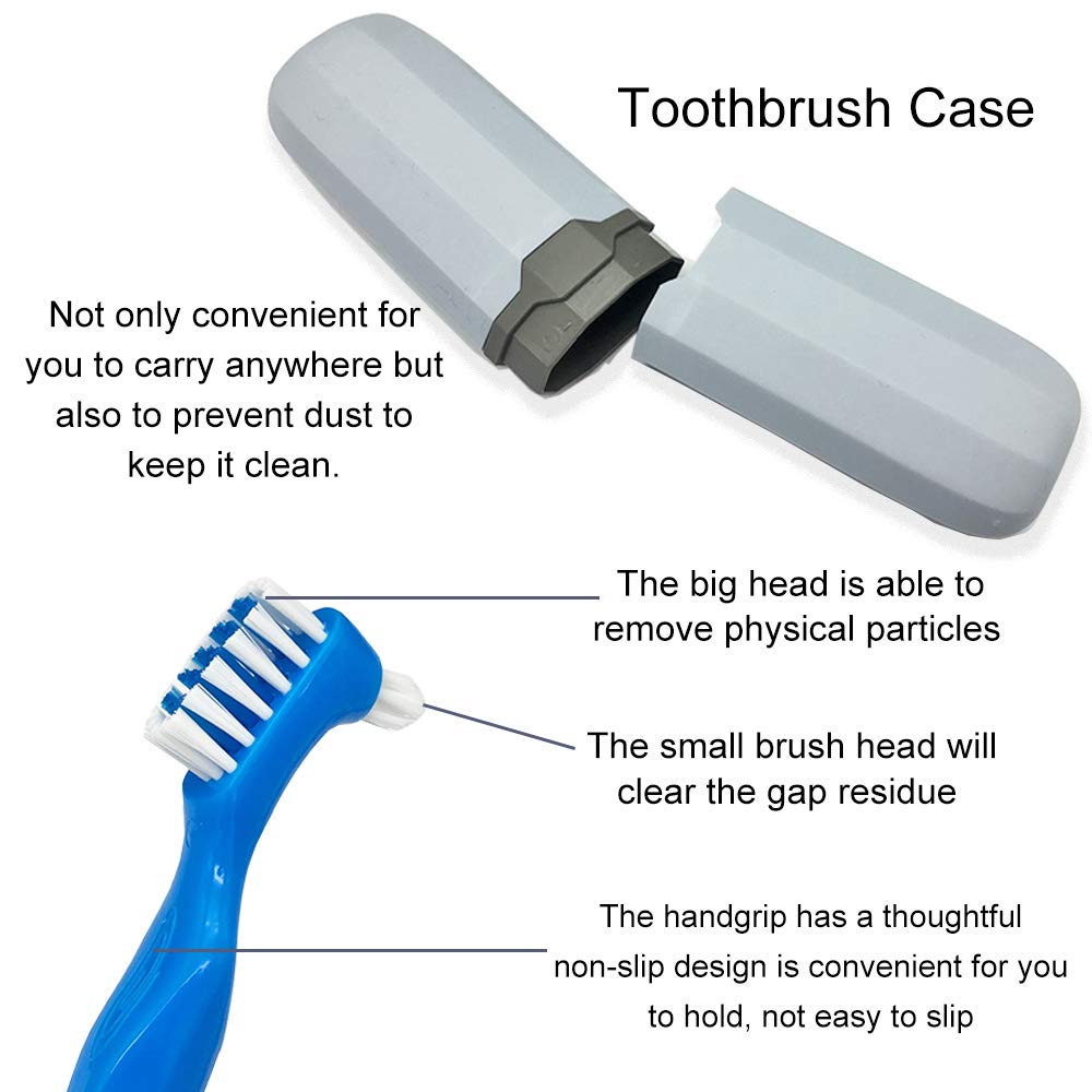 Denture box with filter design to prevent direct contact