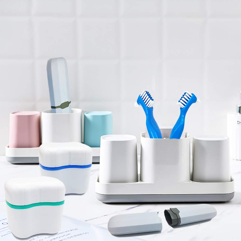 Multi-use denture kit for travel and home use