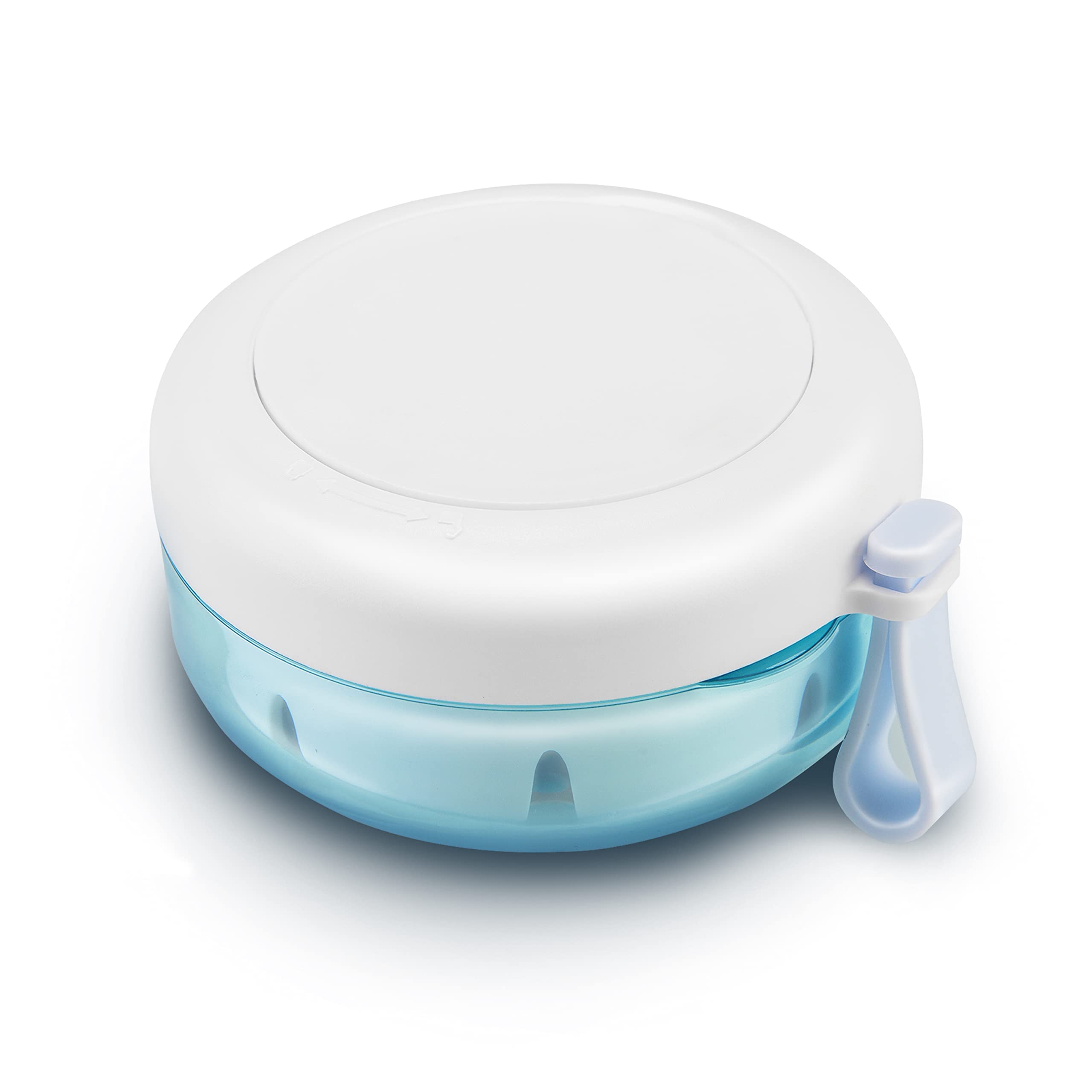 Denture case featuring a leak-proof twisted lid