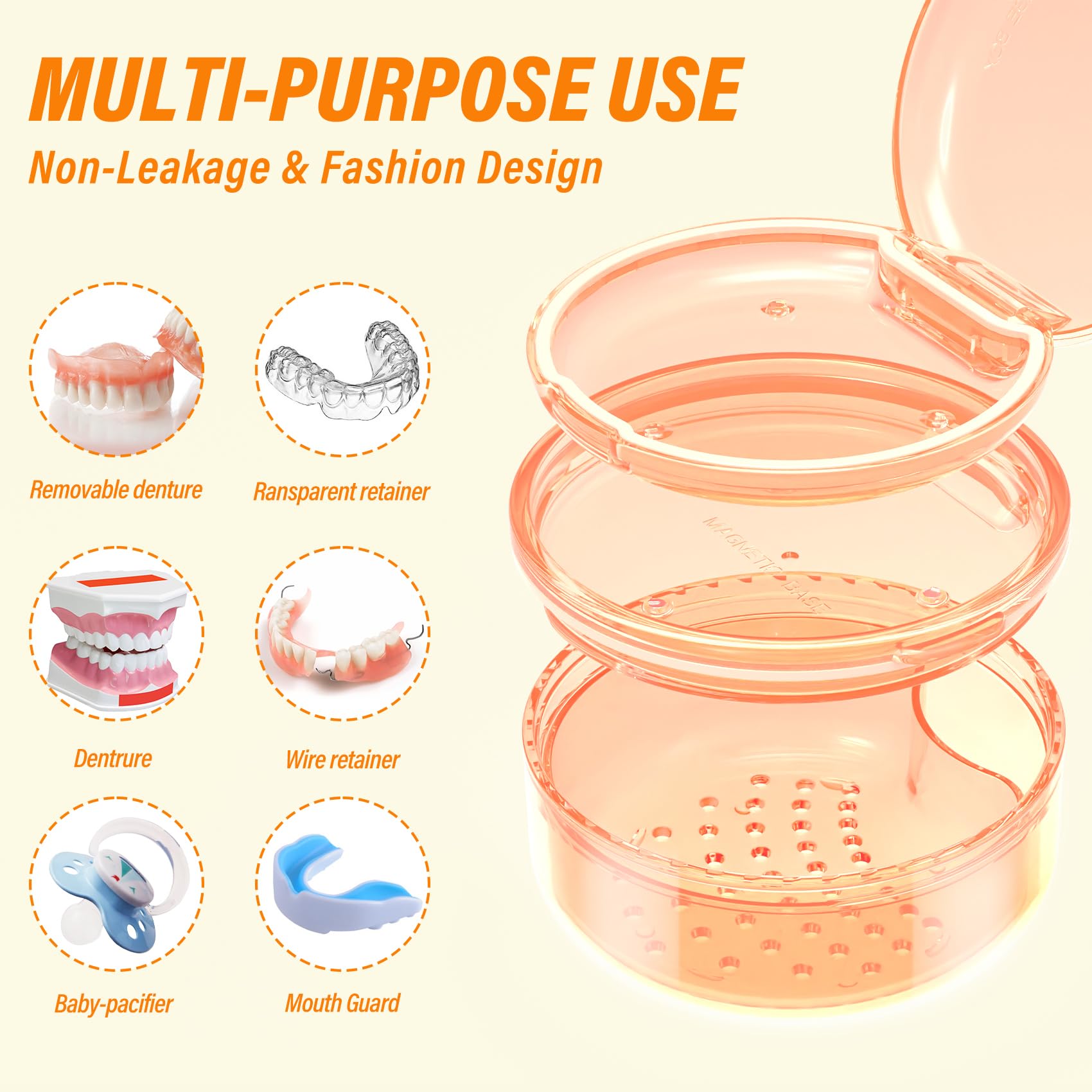 Silicone seal under the lid for leak-proof performance