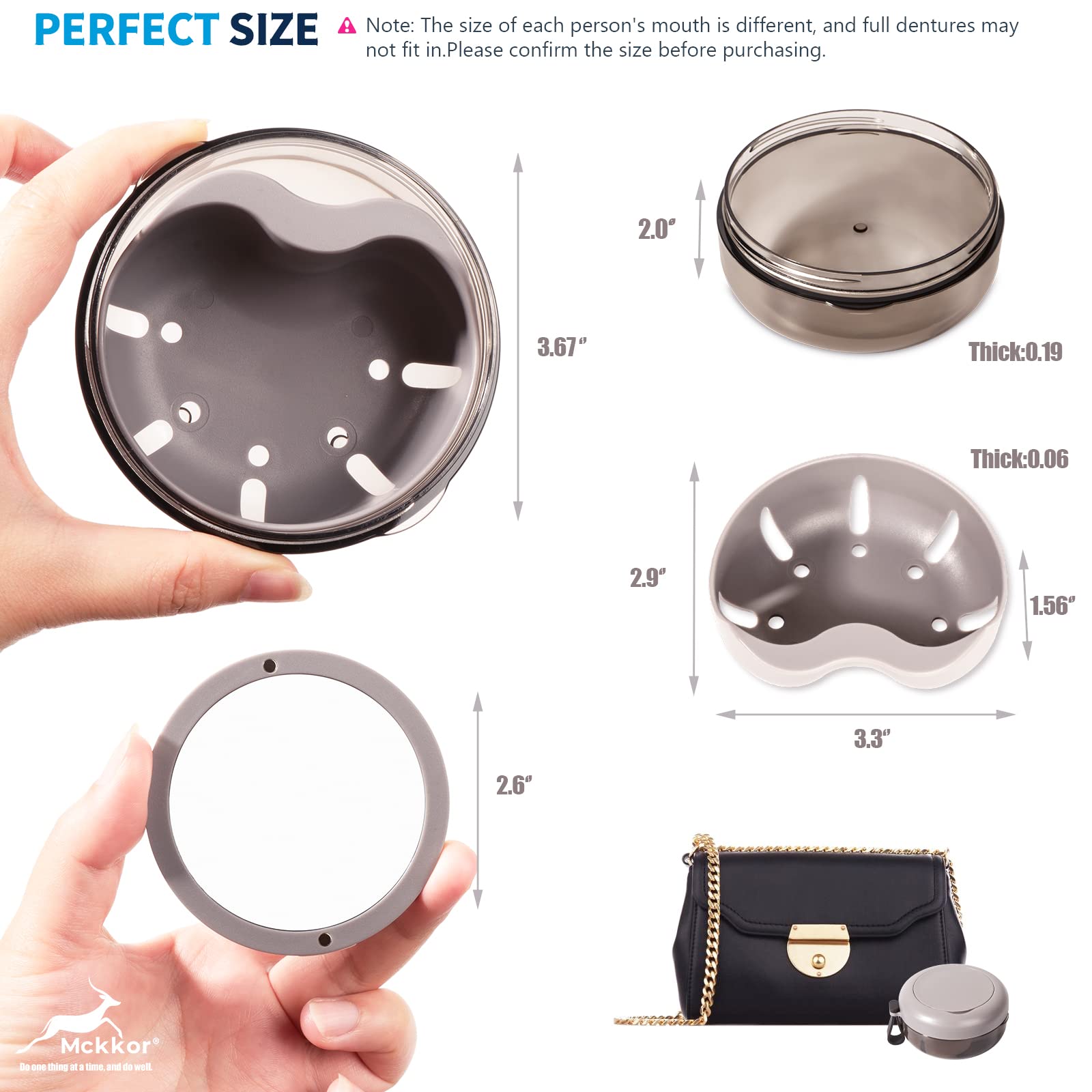 Durable, scratch-resistant denture box for extended use