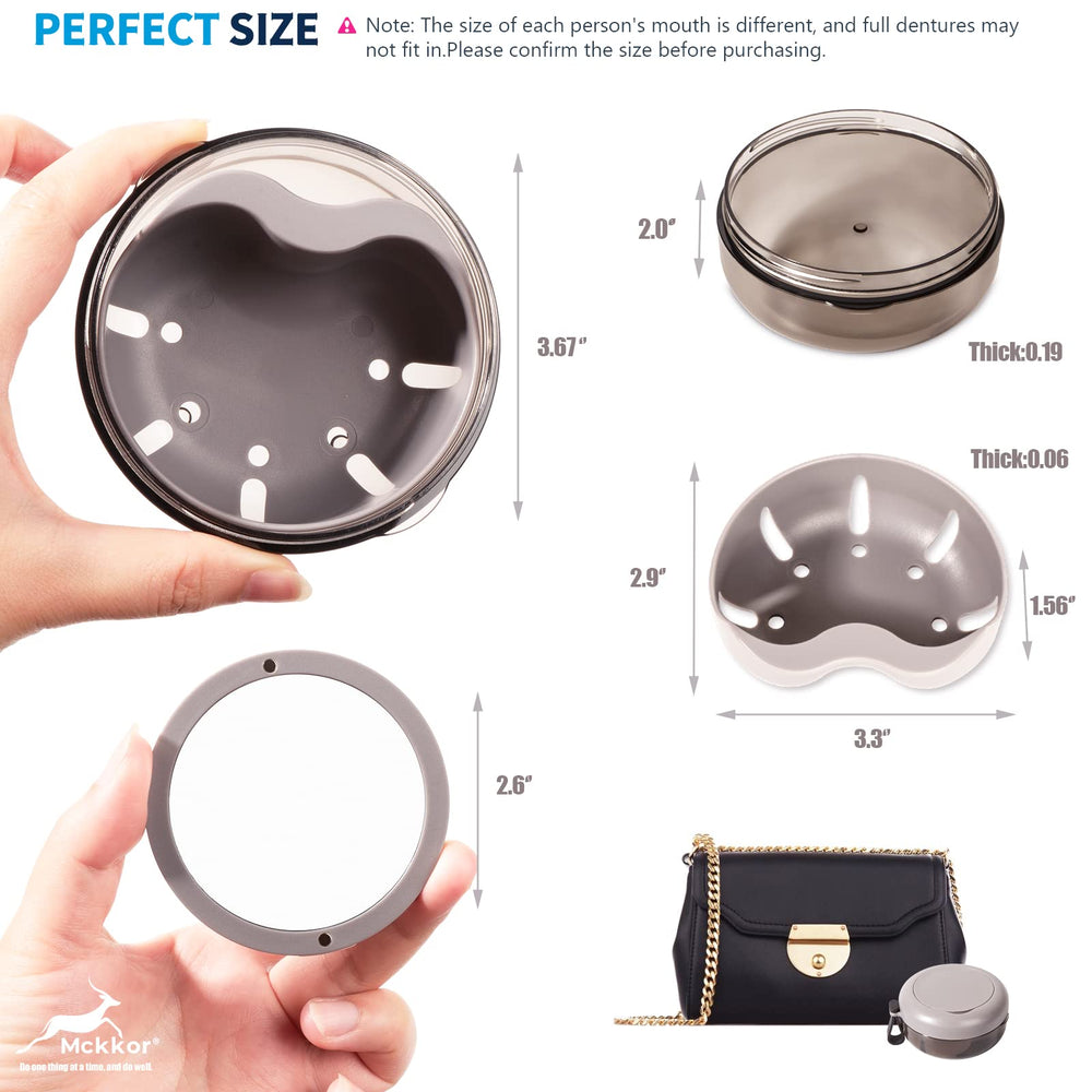 Durable, scratch-resistant denture box for extended use
