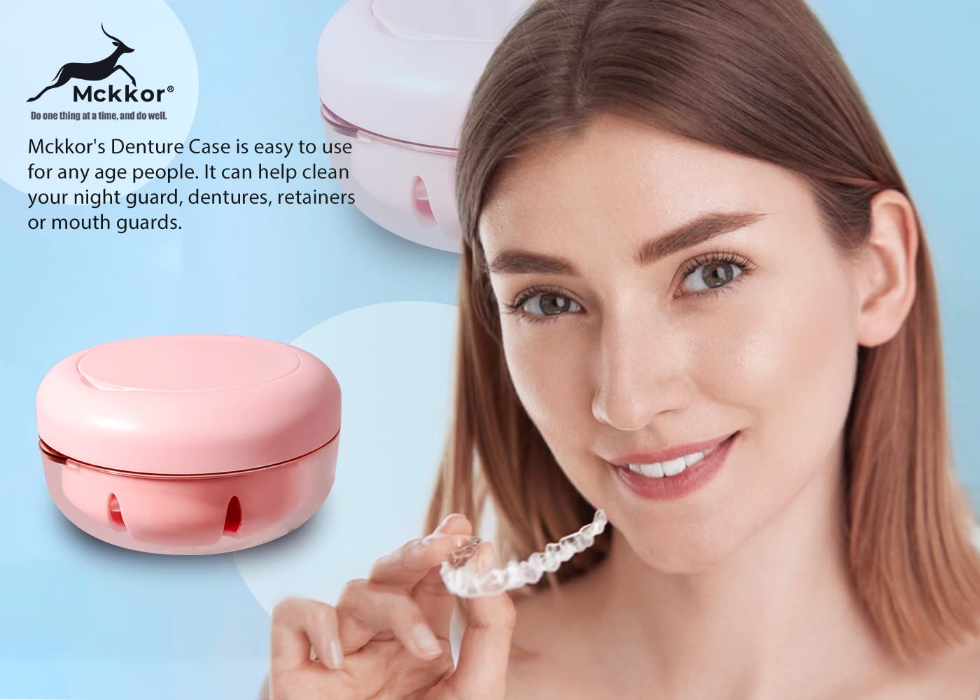 Fits night guards, retainers, and mouth guards