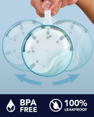 Denture cup with built-in strainer