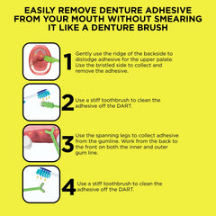 Textured grip handle of Denture Dart V3
