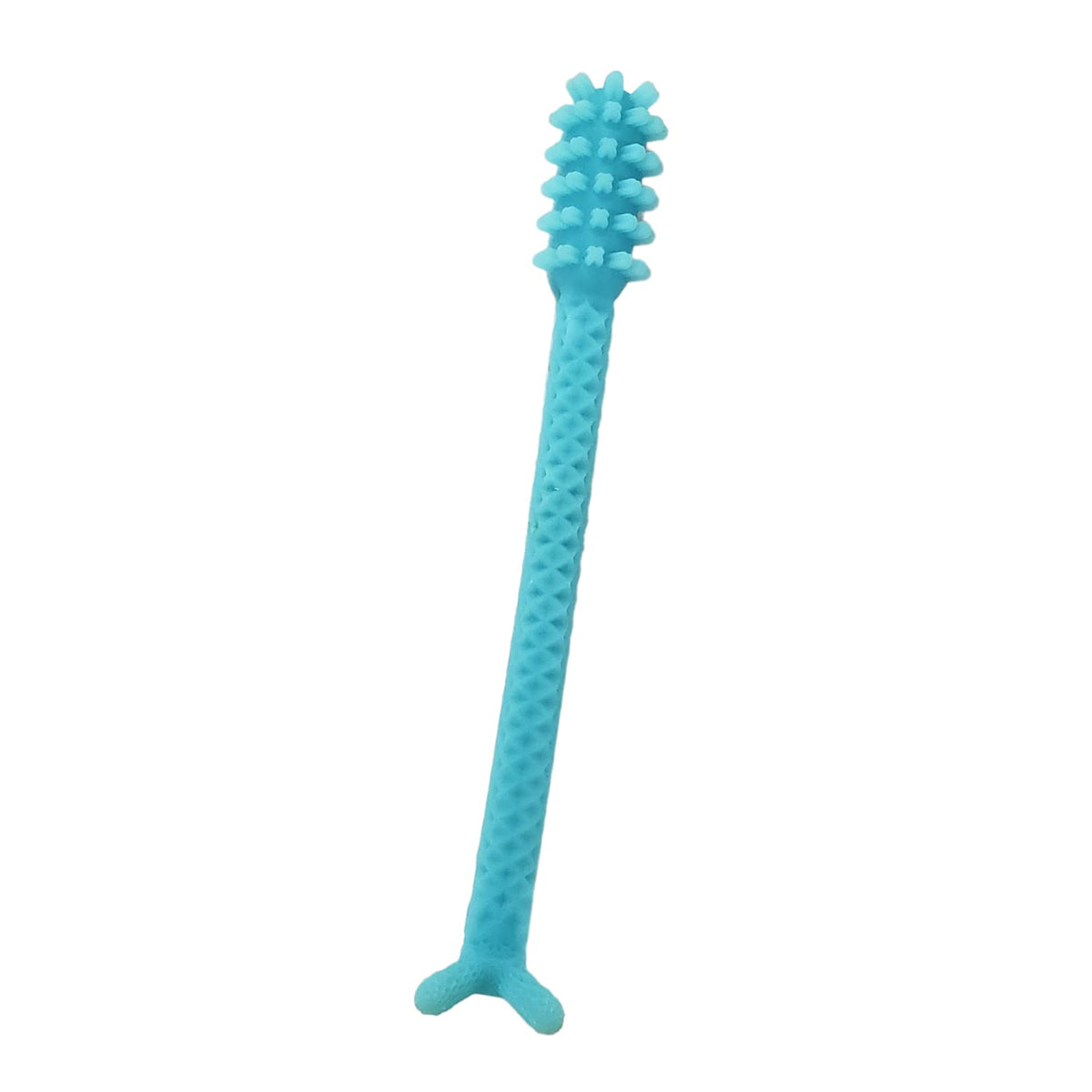 Denture Dart V4 hard plastic denture brush with textured grip