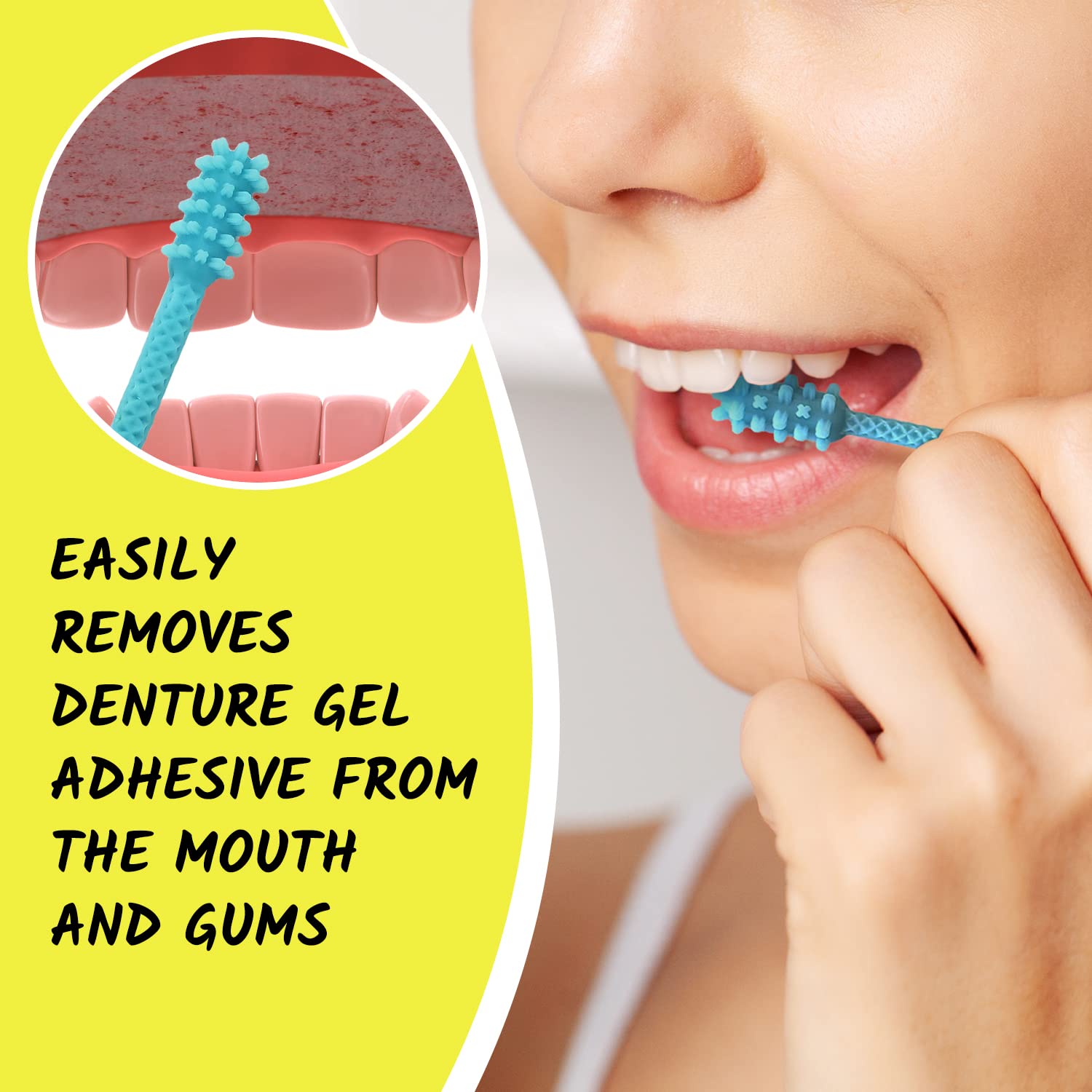 USA-made Denture Dart V4 for denture hygiene maintenance