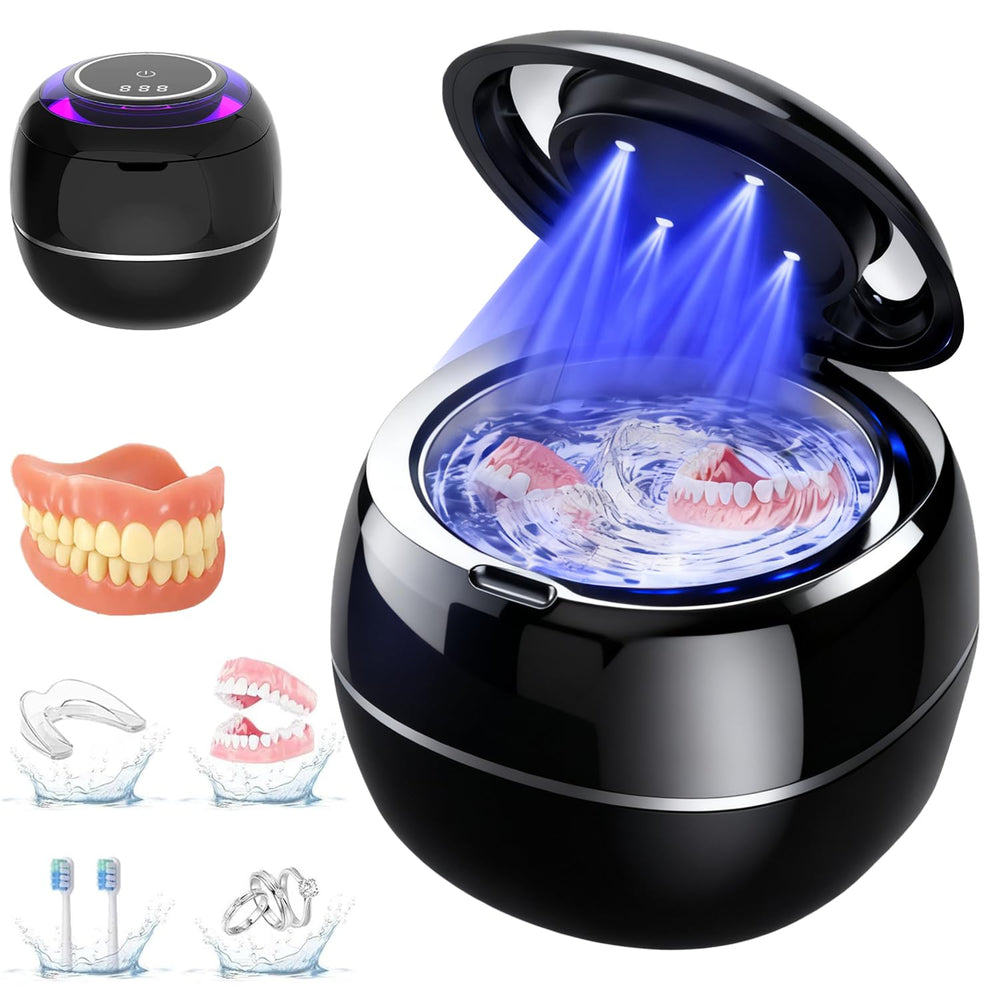 Denture Dome Ultrasonic Retainer Cleaner on white background