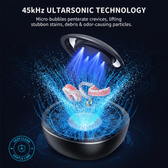 Denture Dome cleaner showing 200ml water capacity