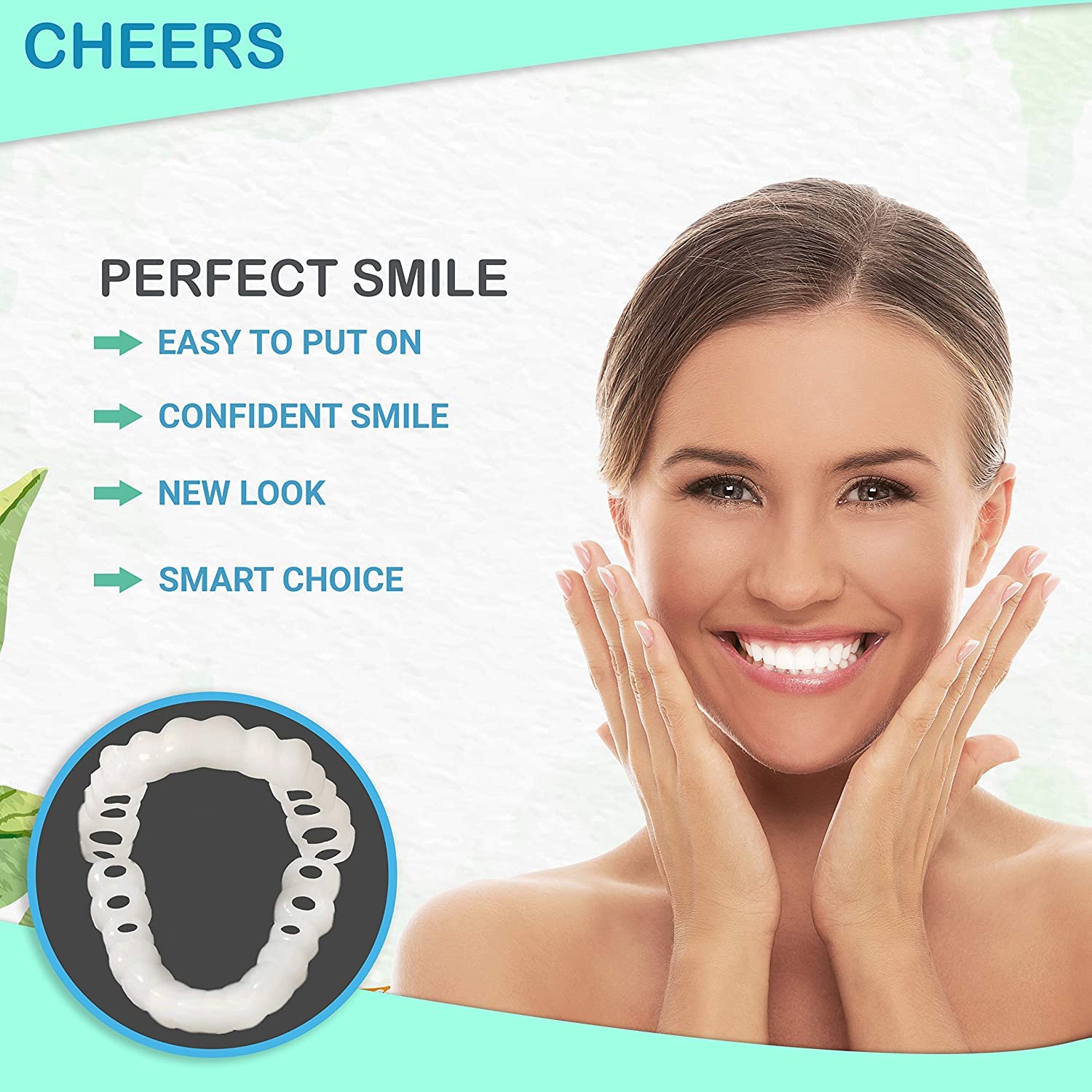 Denture kit suitable for dates, job interviews, and parties