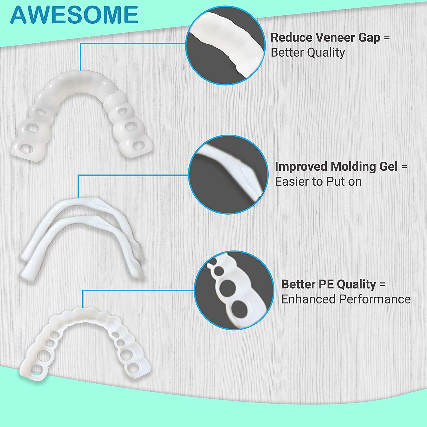 Full set made of food-grade silicone - reusable and non-toxic