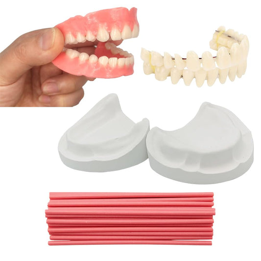 DIY Denture Kit top and bottom fake teeth