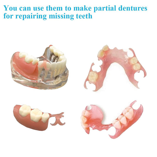 Home-use denture kit for creating full dentures at home