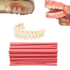 Finished dentures demonstrating natural color and stability