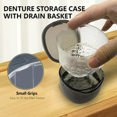 Food-grade BPA-free plastic material of denture case