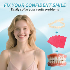 Fitting and moldable material in denture DIY kit