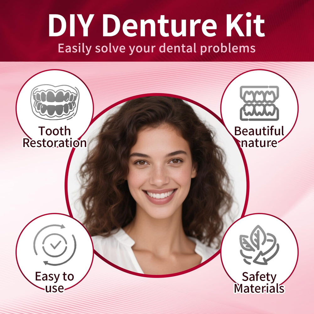 Premium resin material used for dentures in kit