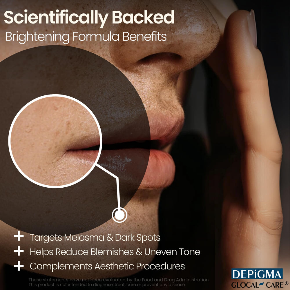 Even-toned skin with natural glow after Depigma
