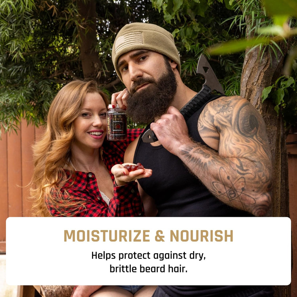 Man with a fuller beard looking confident