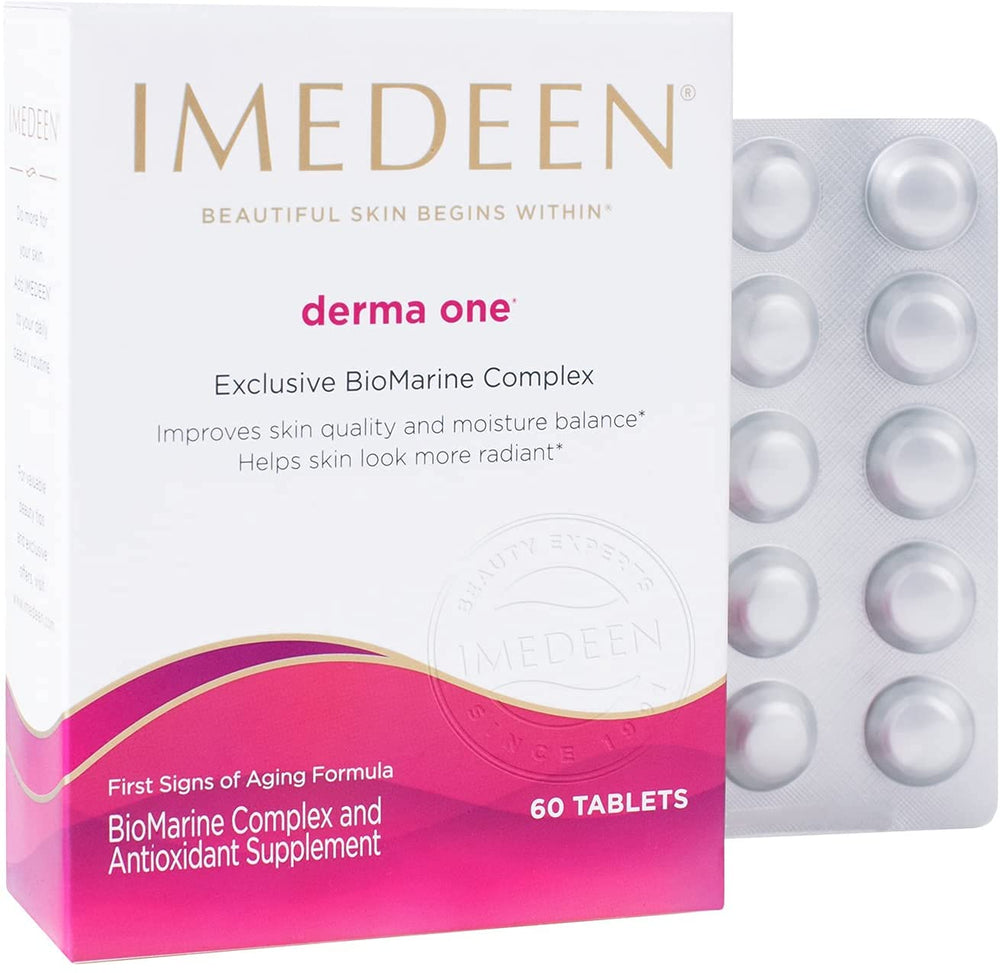 Close-up of Derma One skincare tablet