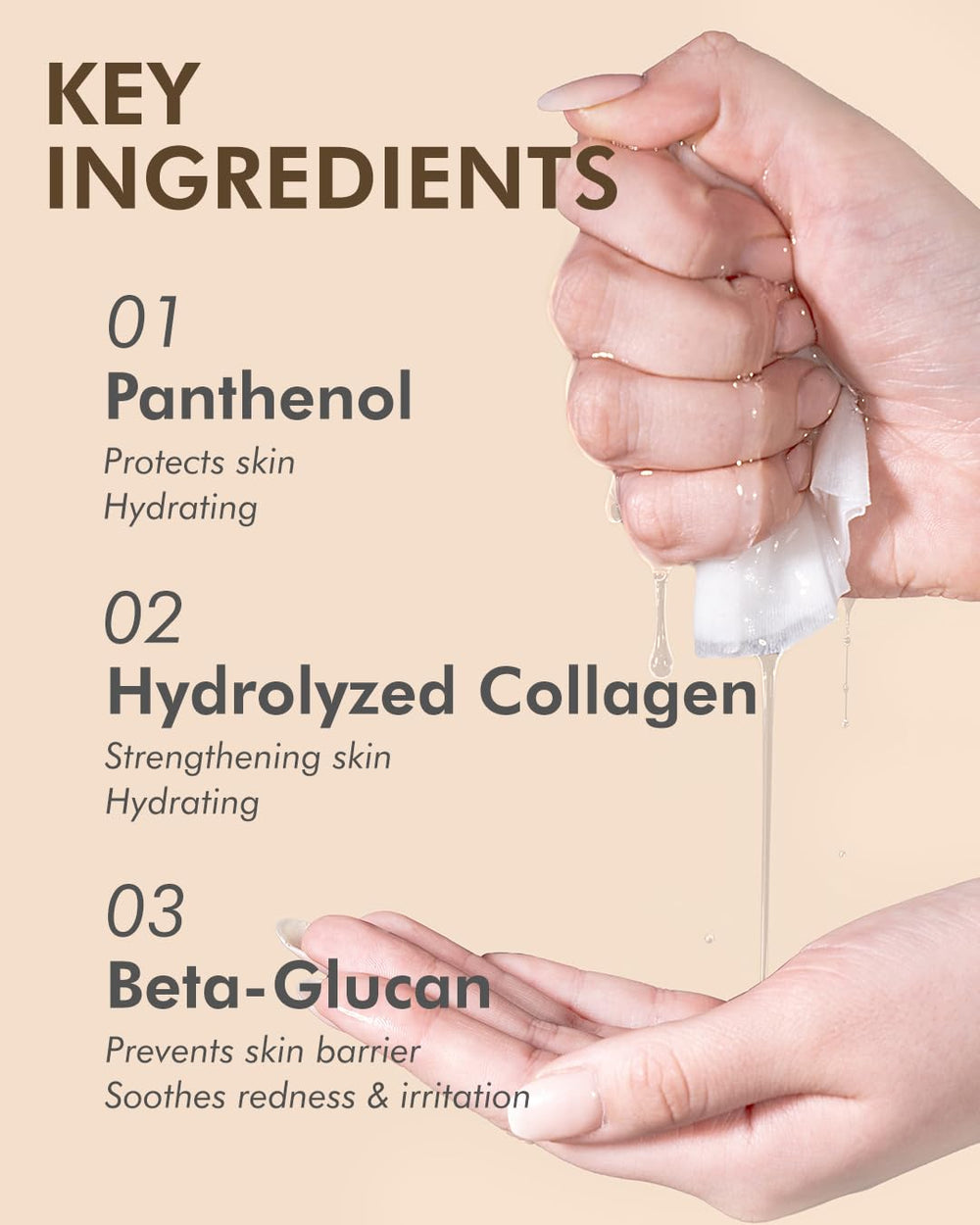 DERMAL Snail Collagen Mask ingredients with Vitamin E and hydrolyzed collagen.