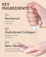 DERMAL Snail Collagen Mask ingredients with Vitamin E and hydrolyzed collagen.