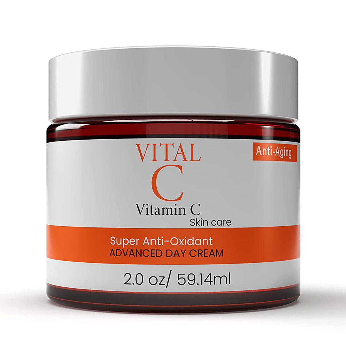 Dermapeutics Advanced Vitamin C Face Cream bottle promotes radiant, hydrated skin.