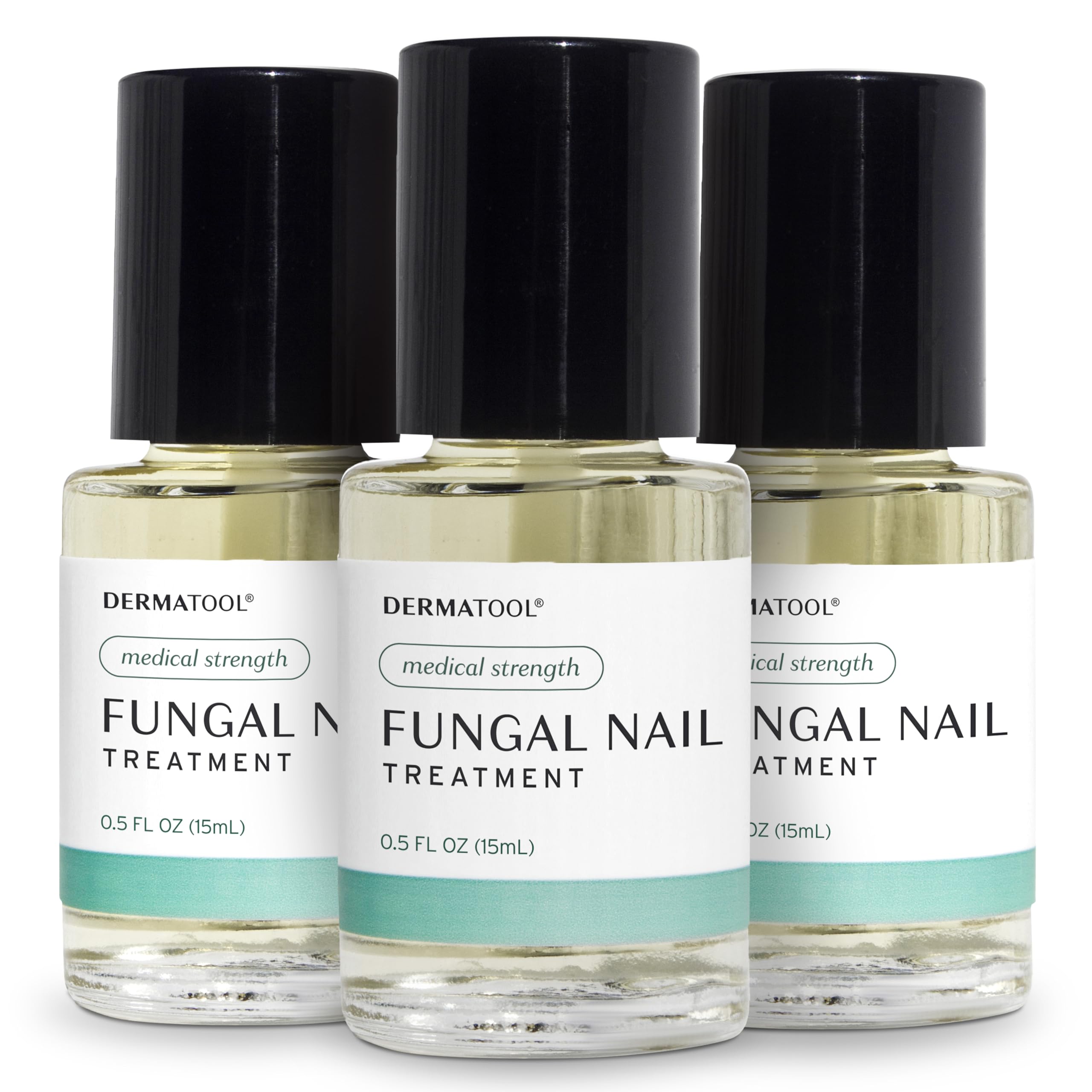 DERMATOOL clear-drying formula dries quickly with no staining.