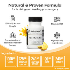 DermAvance Arnika Forte label design emphasizing arnica and bromelain