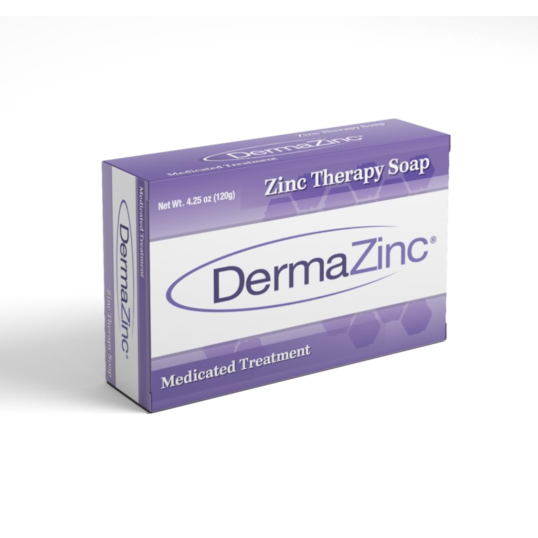 DermaZinc Therapy Soap bar with foamy lather for gentle cleansing on sensitive skin