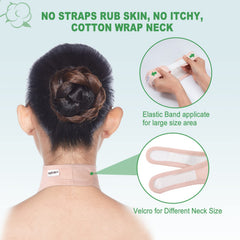 Wearable DEROWN castor oil pack with Velcro strap for secure fit