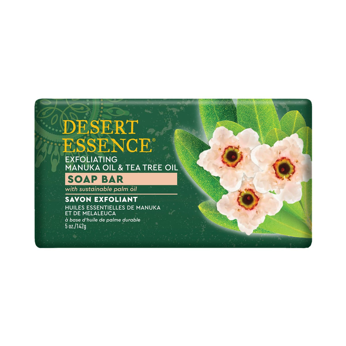 Desert Essence Manuka Tea Tree Oil Soap Bar - front view