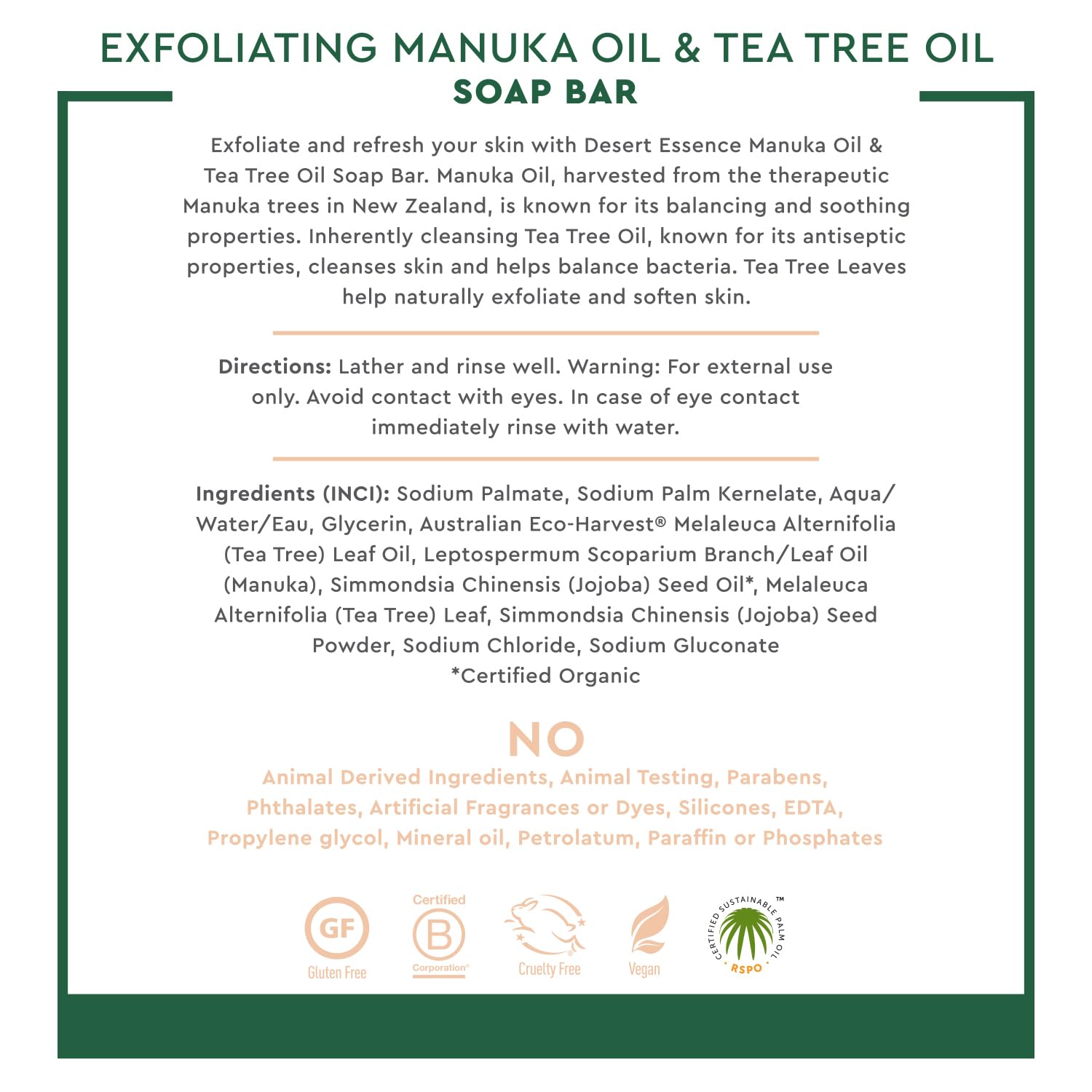 Tea tree oil and natural ingredients illustration