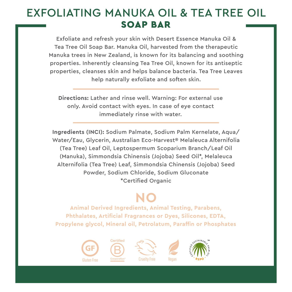 Tea tree oil and natural ingredients illustration