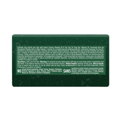 Desert Essence branding on soap label
