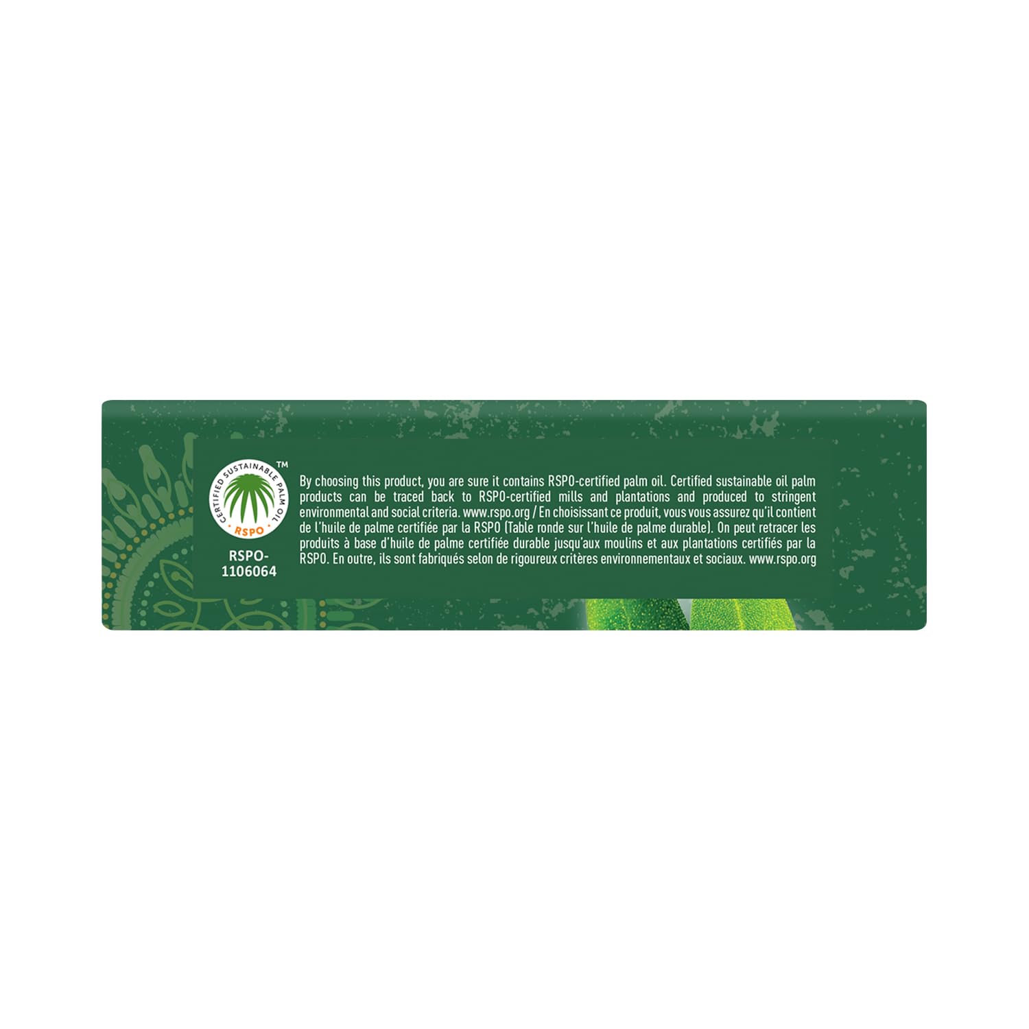 Back view of Desert Essence soap bar packaging