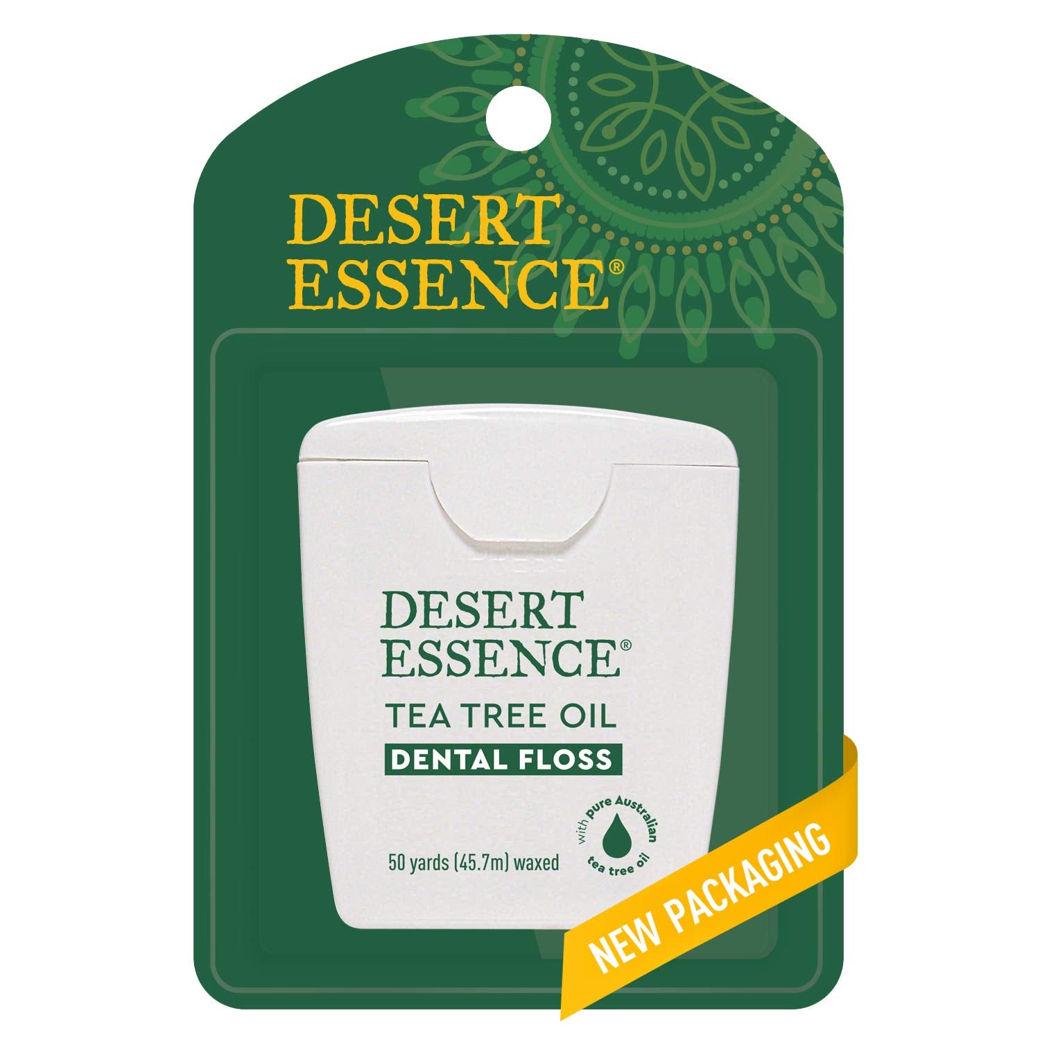 Beeswax-coated floss tape for easy glide between teeth