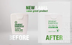 Cruelty-free antiseptic dental tape in packaging