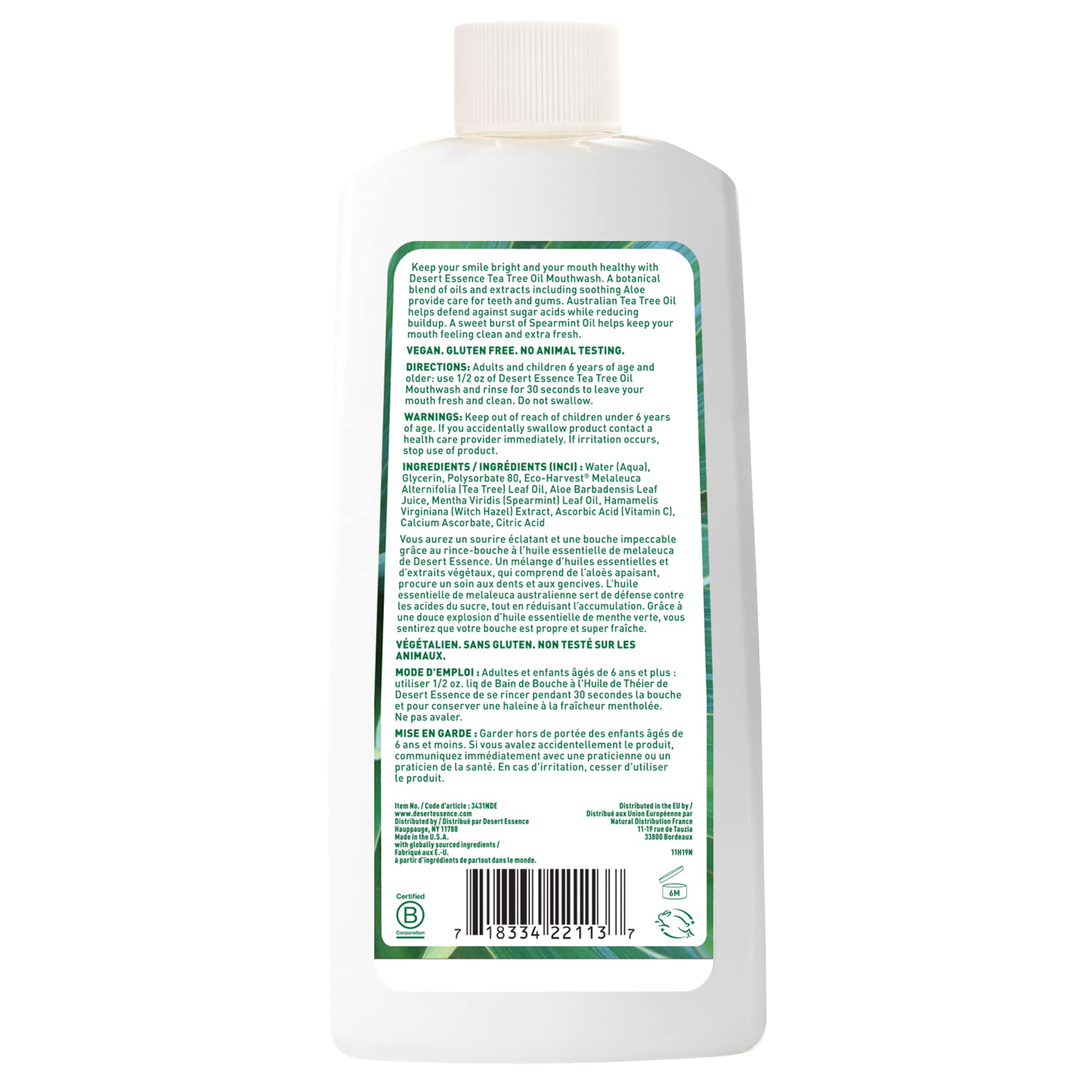Pack of 6 Desert Essence Tea Tree Mouthwash bottles
