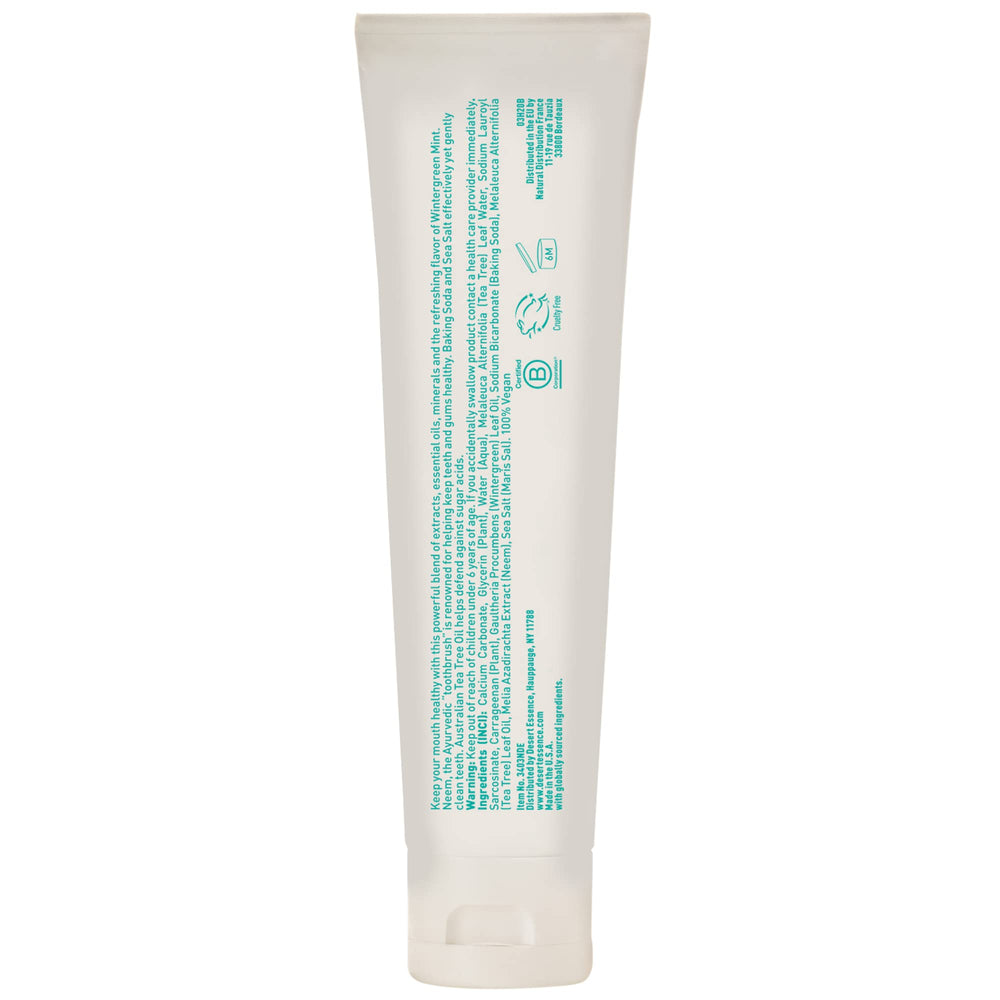 Pack of six Desert Essence toothpaste tubes