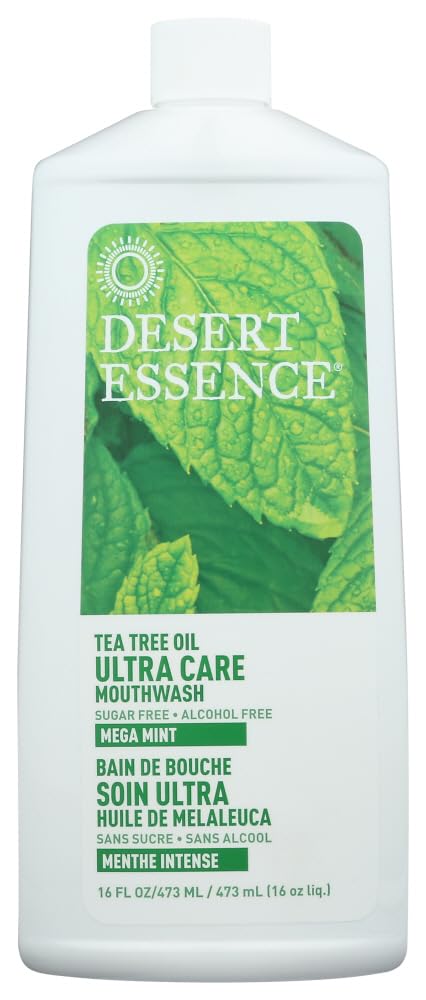 Desert Essence Tea Tree Oil Ultra Care Mouthwash 16 oz bottle