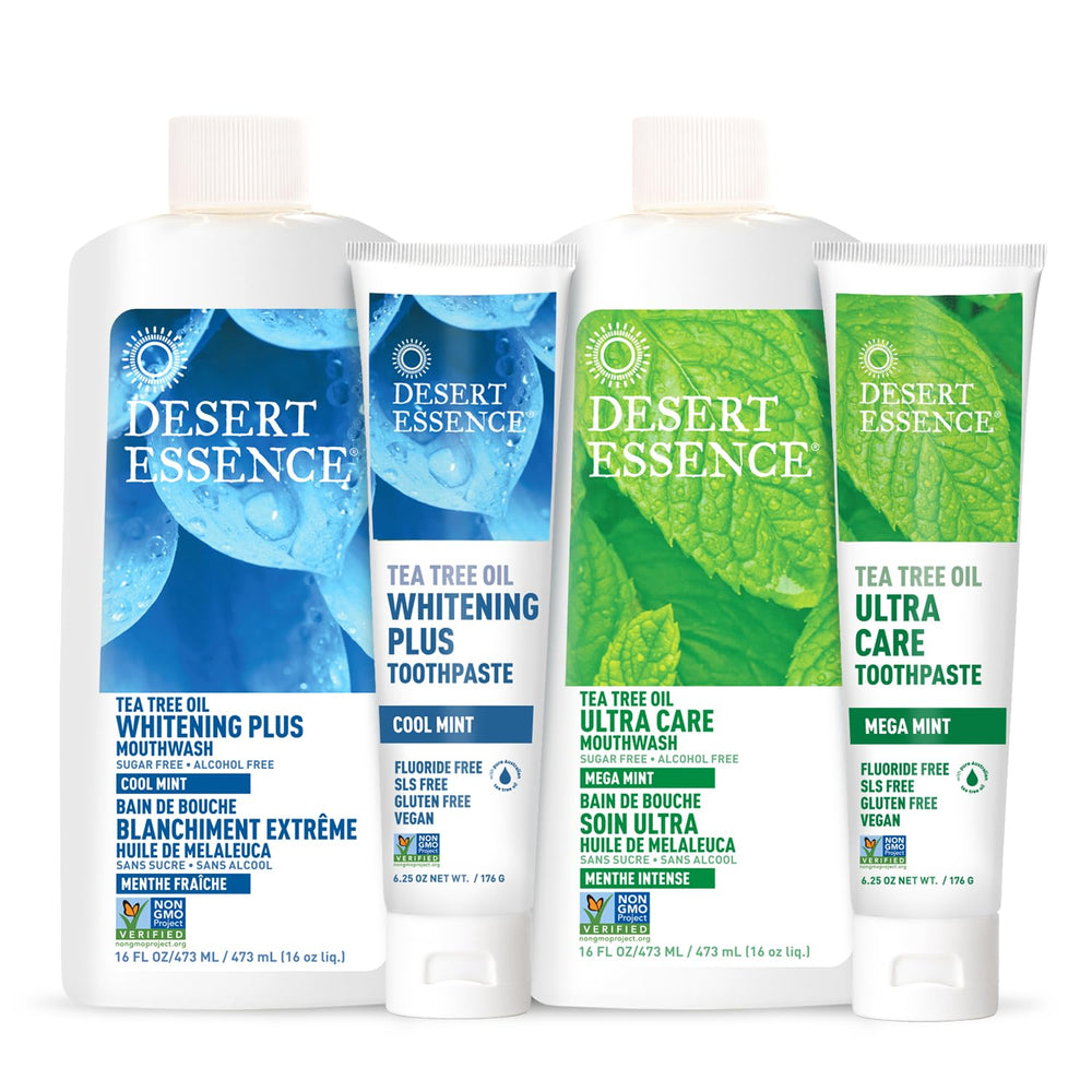 Certified B Corporation sustainability and Desert Essence packaging